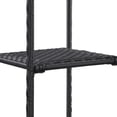 thumbnail image 2 of vidaXL Storage Shelf Black 30x30x120 cm Poly Rattan, 2 of 5