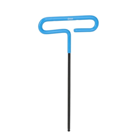 7829 High Strength T Design Allen Wrench 4mm Blue Handle For Home Improvement