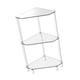 thumbnail image 5 of Mesa auxiliar de esquina acrílica, soporte de estante de esquina, mesa final fácil de limpiar, 3 niveles para dormitorio en casa., 5 of 9