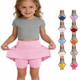 thumbnail image 2 of VOUZZA Girls Tennis Skort Sports Skirt with Built-in Shorts and Pockets Golf Cheer Running Activewear Bottoms for Kids Youth Ages 4-12, 2 of 6