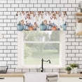 thumbnail image 4 of Orange Blue Fall Kitchen Valances for Windows 60x18 Inch Kitchen Curtains Valances Rod Pocket Thanksgiving Maple Leaf Botanical Bathroom Window Valances for Window Treatment Decor, 4 of 6