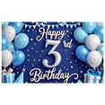 thumbnail image 7 of Yatrandify Colorful Balloons Happy Birthday Banner Festive Design Party Decoration for Kids 3rd Birthday Celebration, 7 of 7