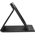 thumbnail image 2 of Leather Travel Portable Foldable Mirror Makeup Mirror with Adjustable Stand, 2 of 6
