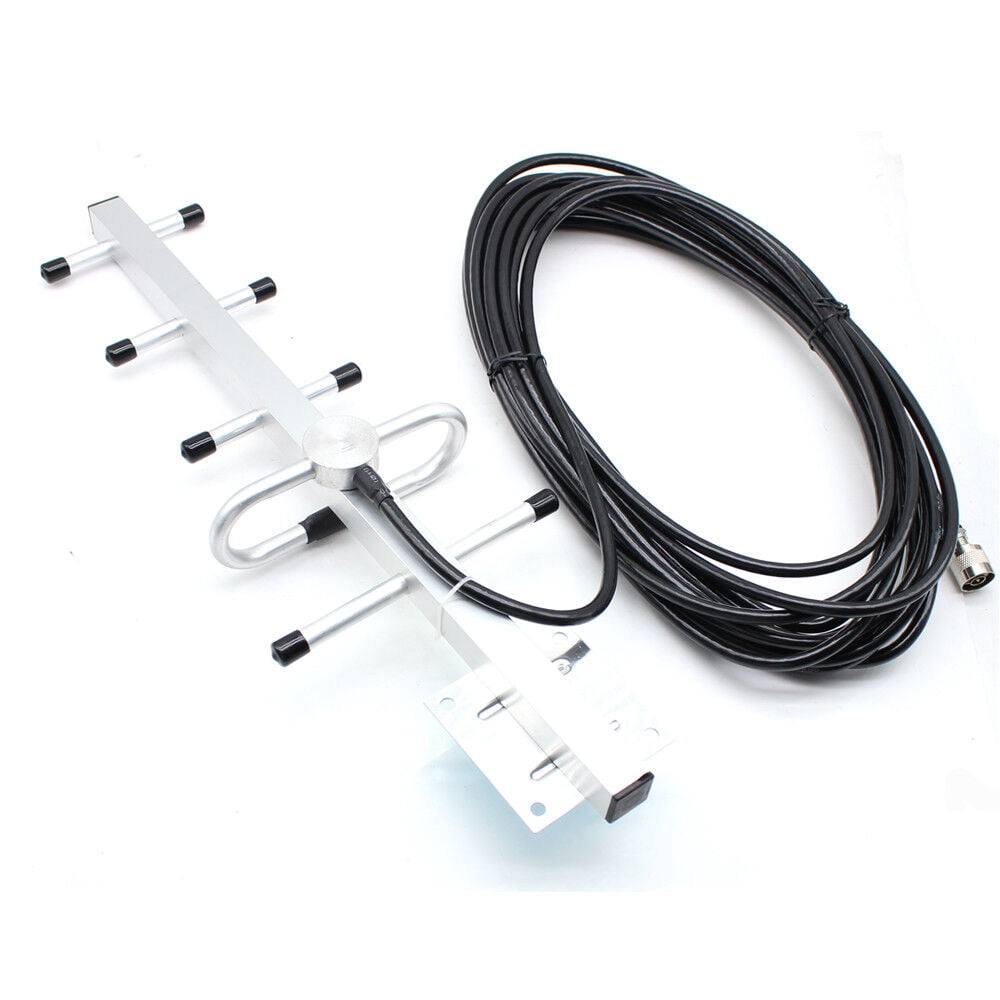 2G/3G/4G LCD GSM 900MHz Mobile Signal Repeater Booster Cell Phone Signal Booster Amplifier Repeater + Antenna Kits for Home