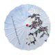 thumbnail image 1 of Paraguas de papel chino engrasado decorativo a prueba de lluvia de 32,28 pulgadas para decoración de fiestas rosas blancas, 1 of 9