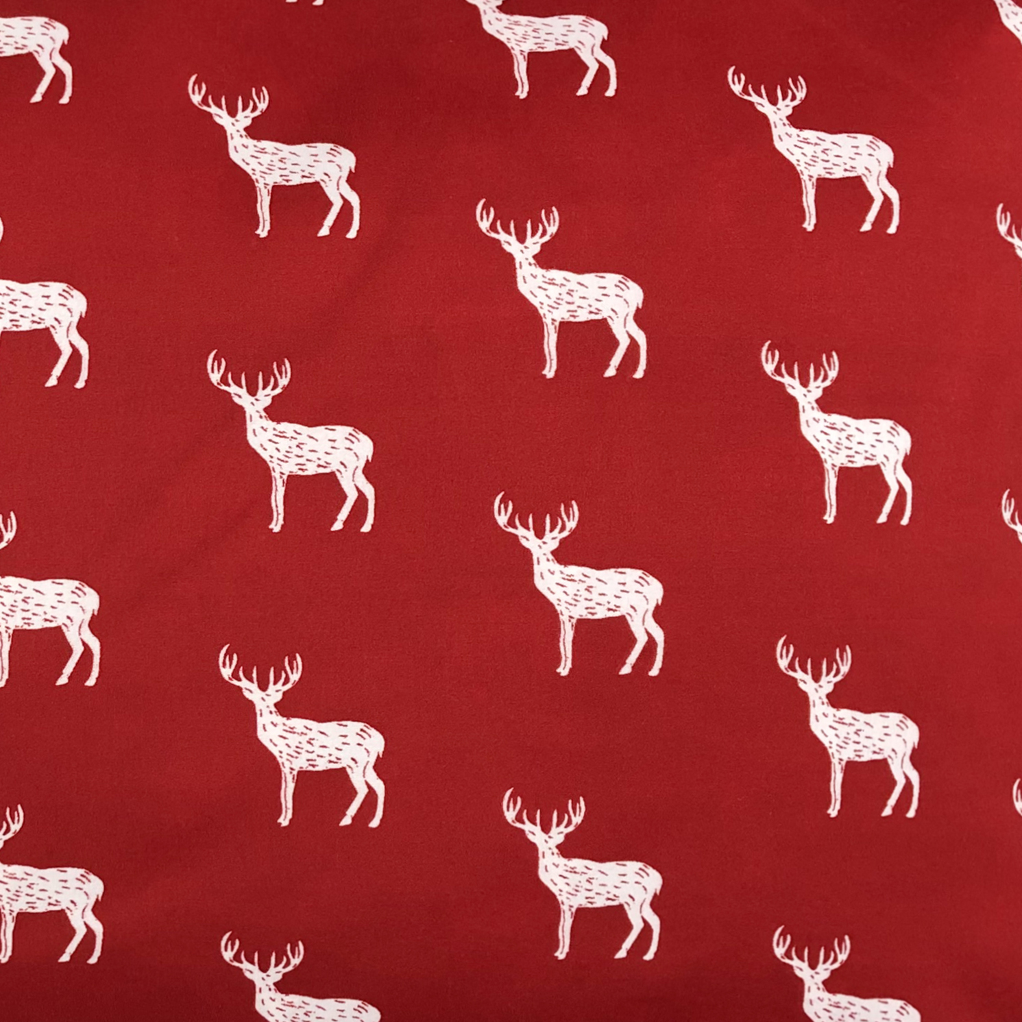 Contempo Deer Pillowcase Pair Standard Red