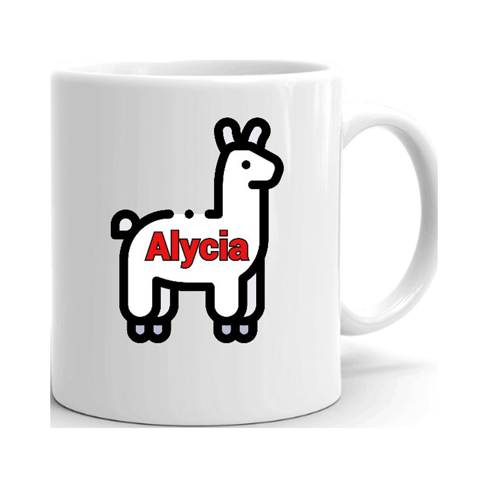Llama Alycia Ceramic Dishwasher And Microwave Safe Mug