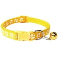 thumbnail image 3 of 2-Pack Empreinte de Pas et Réfléchissant Collier de Chat avec Cloche de Base Chien Chat Boucle Réglable en Polyester Chien Collier Ou Ceintures de Sécurité, 3 of 3