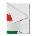 thumbnail image 2 of Hungary Soft Flannel Fleece Blanket, Welcome to Hungary Message in Digital Brush Strokes Style in National Flag, Cozy Plush for Indoor and Outdoor Use, 50" x 60", Green Red and White, by Ambesonne, 2 of 5