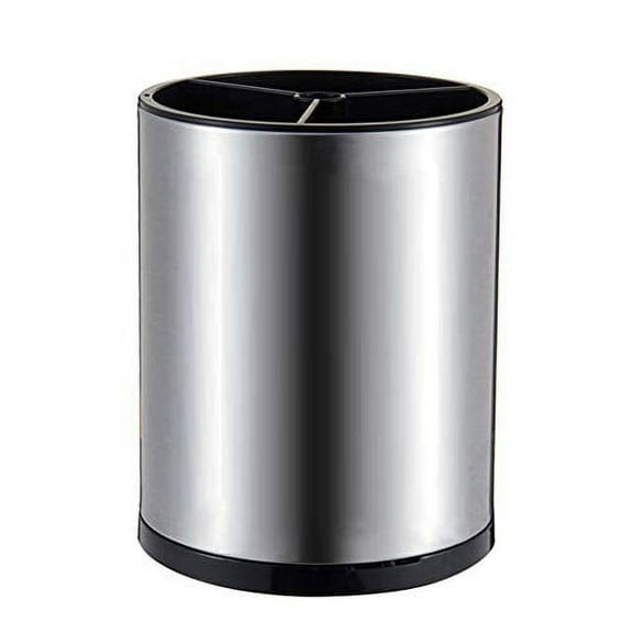 Stainless Steel Rotating Utensil Holder, 6.2L X 6.2W X 8H