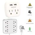 thumbnail image 2 of Kit de Multicontactos Portátiles Fratech L03 y WP05 con Entradas USB, 2 of 7