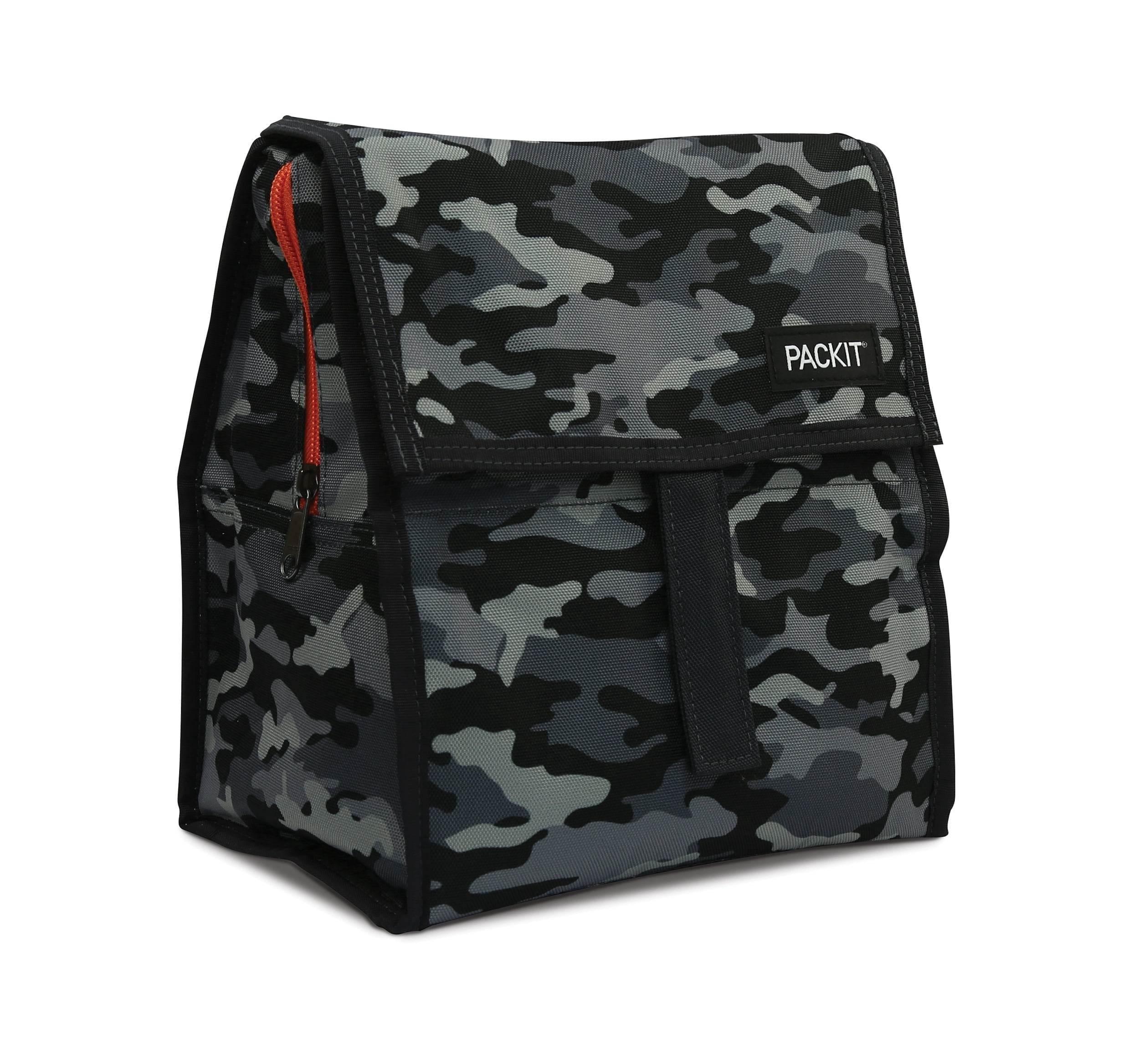 PackIt Unisex Charcoal Camouflage Freezable Polycanvas Lunch Bag
