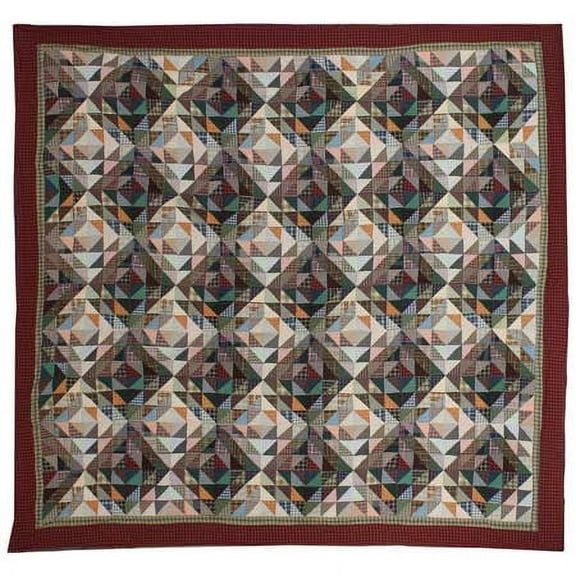 Patch Magic Quilts - Amazingly Red Super Twin Quilt 72"W x 90"L