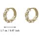 thumbnail image 3 of Pendientes de aro con perlas para mujer, aros ligeros con perlas para niñas, 3 of 8