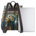 thumbnail image 3 of Balery Delicate White Daisy Jars Mochila de Cuero para Mujeres, Gran Capacidad, Bolsa de Viaje Multifuncional, Mochila de Cuero y Bolsa de Hombro para Mujeres, 3 of 4