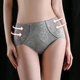 thumbnail image 5 of uublik Womens Briefs Underwear High Waist Gray High Waisted Body Shaper Underwear Womens Seamless Shaping Panties, 5 of 5