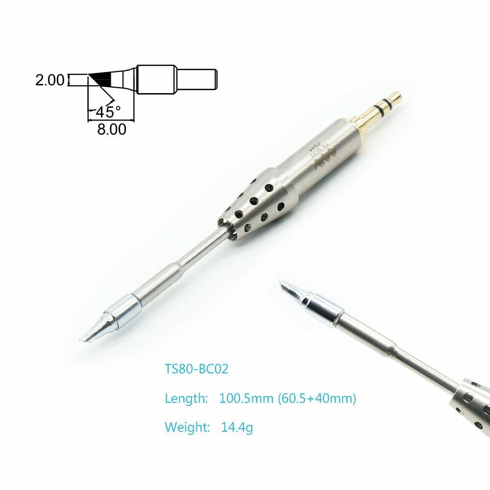 Specific Replacement Iron D25 BC02 Tips 5 Types For Digital Soldering Iron TS80