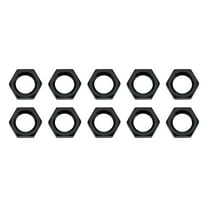 Allstar Performance ALL50098-10 Bulkhead Adapter Fitting Nut - 3 AN - Aluminum - Blk Anodized - Set of 10
