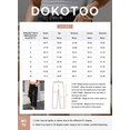 thumbnail image 6 of DOKOTOO Women's Jeans Straight Leg Stretchy Jeans High Waisted Trendy Welt Pockets Loose Wide Leg Denim Pants, 6 of 8