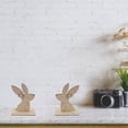 thumbnail image 3 of 10pcs Natural Wooden Bunny Chip Easter Gift Home Festival Supply 11.5 X 10 X 4.5 Cm Table Decorations Desk Craft, 3 of 10
