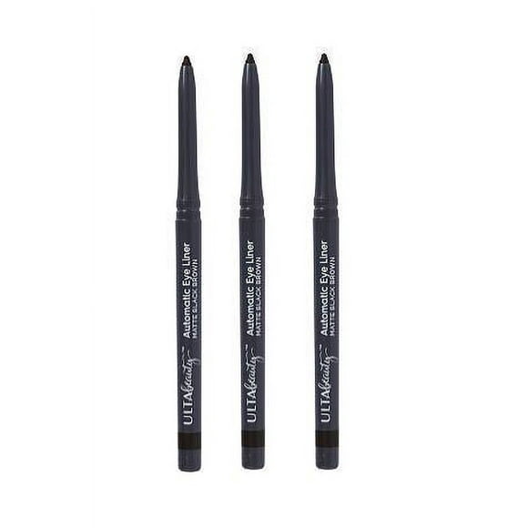 Paquete de 3 delineadores de ojos automáticos Ulta Beauty. Marrón negro mate. Tamaño 0,01 oz.