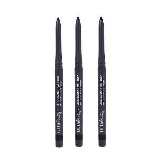 Paquete de 3 delineadores de ojos automáticos Ulta Beauty. Marrón negro mate. Tamaño 0,01 oz.