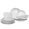 thumbnail image 2 of Parhoma 24-Piece Modern White Melamine Dinnerware Set  Service for 8 People, 2 of 6