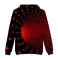 thumbnail image 3 of Sweatshirts for Men Long S1eeve Hoodies Tops 3D Digital Print Red Xs, 3 of 4
