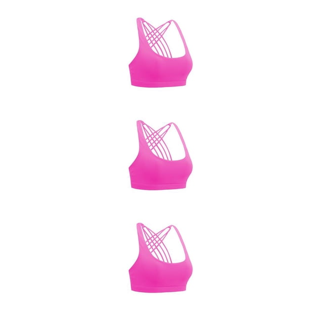 sweethay Sujetadores deportivos Fitness Bra Passion Handy Ductility Sport Prop Dulce regalo Diseño único Acolchado para mujer Chica Rose Red L Type1 NO1