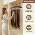 thumbnail image 2 of Unique Bargains 2Pcs Wood Tank Top Hangers For Closet Organizer Walnut 24 Hooks, 2 of 5