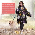 thumbnail image 4 of Wearable Oversized Blanket,Halloween Gnome Witches with Spooky Elements Wearable Blanket Hoodie for Adults,Cozy Hooded Blankets with Super Pockets,Super Warm Fuzzy Pullover for Women & Men, 4 of 6