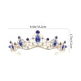thumbnail image 4 of Miangastore Bridal Tiara with Rhinestone for Wedding Decoration Multi Color Zinc Alloy Lightweight, 4 of 9