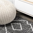 thumbnail image 3 of JONATHAN Y SANTA MONICA 2 x 10 Runner Rug, Carwa Tribal Diamond Trellis - Black/Ivory, SMB128E-210, 3 of 10