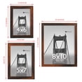 thumbnail image 6 of Meframe 10 PACK Wooden Collage Picture Frame Set, Wall or Tabletop Display Photo Frames, Multiple Sizes Including 8x10, 5x7, 4x6, Dark Brown, 6 of 8