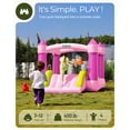 thumbnail image 2 of Bounce House Outfunny con tobogán para niños de 3 a 12 años, color rosa, 2 of 7