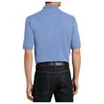 thumbnail image 3 of Yellow Rooster Mens Heavyweight Cotton Pique Polo with Pocket Light Blue 4XL, 3 of 4