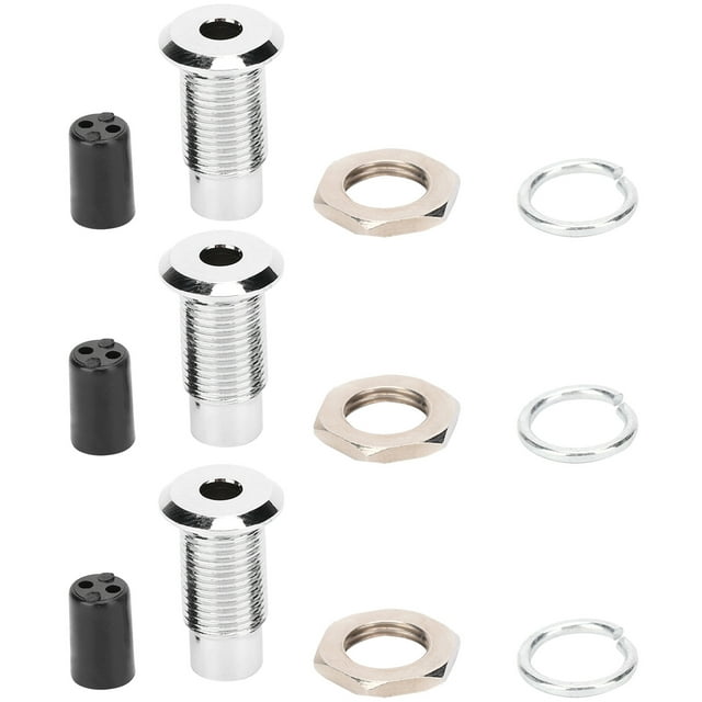 Soporte de diodo emisor de luz, 20 piezas Soporte de LED Bisel Diodo emisor de luz Soporte de metal plano Botones Indicadores Accesorios Parte superior de la línea