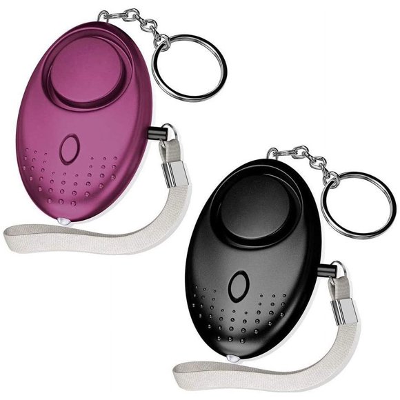 2 Pack Personal Alarm Keychain 140 DB Police Approved Mini Loud Self Defense Keychain with Torch Security Alarm for Women Kids Elderly Adventurer