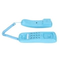 thumbnail image 2 of KXT628 Teléfono de hotel Teléfono de escritorio con cable de pared con función de rellamada de pausa silenciosa para oficina, hogar, hotel (azul), 2 of 8