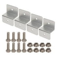 thumbnail image 2 of RV Solar Panel Mounting,4 Sets Solar Panel Solar PV Panel Z Bracket Solar Panel Mounting Z Bracket Sturdy Construction, 2 of 8