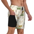 thumbnail image 2 of Fuzoiu Flowers And Hens Print Men's Swim Shorts,Quick-Dry Double-Layer Swim Trunks,Board Trunks,Beach Shorts Swimwear Bathing Suits-X-Large, 2 of 6