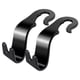thumbnail image 4 of Ganchos traseros para asiento de coche, ganchos de almacenamiento para coche, ganchos para reposacabezas, 8 piezas, fibra de carbono negra, 4 of 5