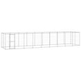 thumbnail image 1 of vidaXL Outdoor Dog Kennel Galvanised Steel 21.78 m², 1 of 4