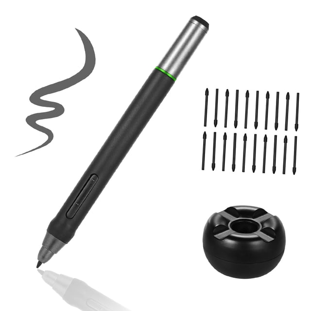 BOSTO Digital Pen 8192 Niveles de presión Stylus Pen sin batería con 20pcs Pen Nips Pen Holder para Tomshoo Sin pilas