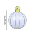 thumbnail image 3 of 60cm Large Inflatable Christmas Ball Outdoor Decor with Shining Powder - PVC Holiday Decoration for Trees, Yard, and Parties, 3 of 8