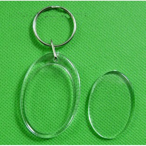 Porte-clés Cadre Photo En Acrylque Transparent Suspendu Pour Hommes Et