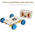 thumbnail image 2 of DIY Wooden Remote Control Car Science Experiment Physical Model DIY Remote Control MCNA Mother-Wheel Car for Kids Gifts, 2 of 5