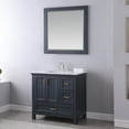 thumbnail image 4 of Altair Design Maribella 34" Rectangular Bathroom Wood Framed Wall Mirror in Classic Blue, 4 of 8