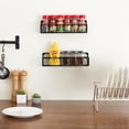 thumbnail image 3 of MyGift 12 Inch Black Chicken Wire Spice Racks, Set of 2, 3 of 6