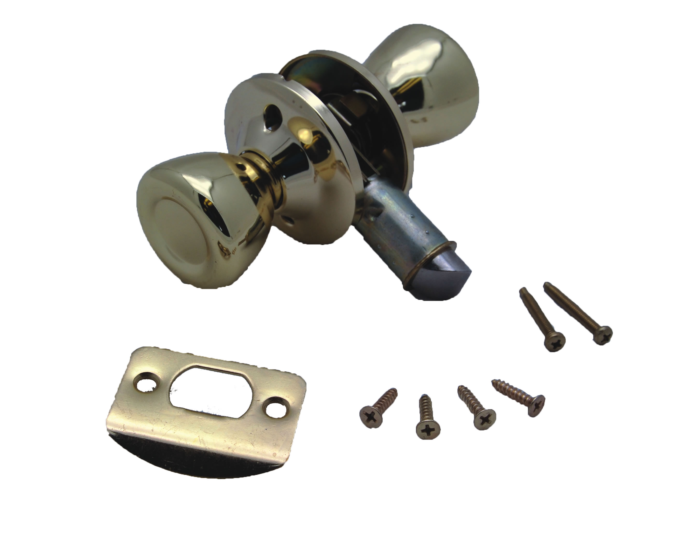 AP Products 013203 Entry Door Latch Dead Bolt Type; Brass; Includes
